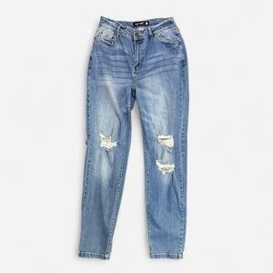 Light wash ripped mom jeans from Blue Age — size 1.
